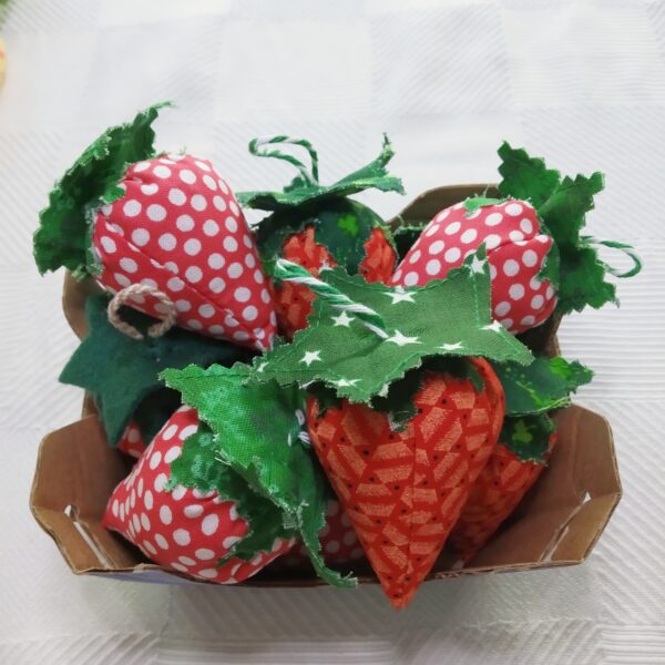 Starawberries made from fabric for Fantasy play